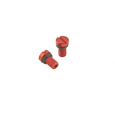 Front Fork Air Bleed Screw (KYB/Showa) Red - Pair
